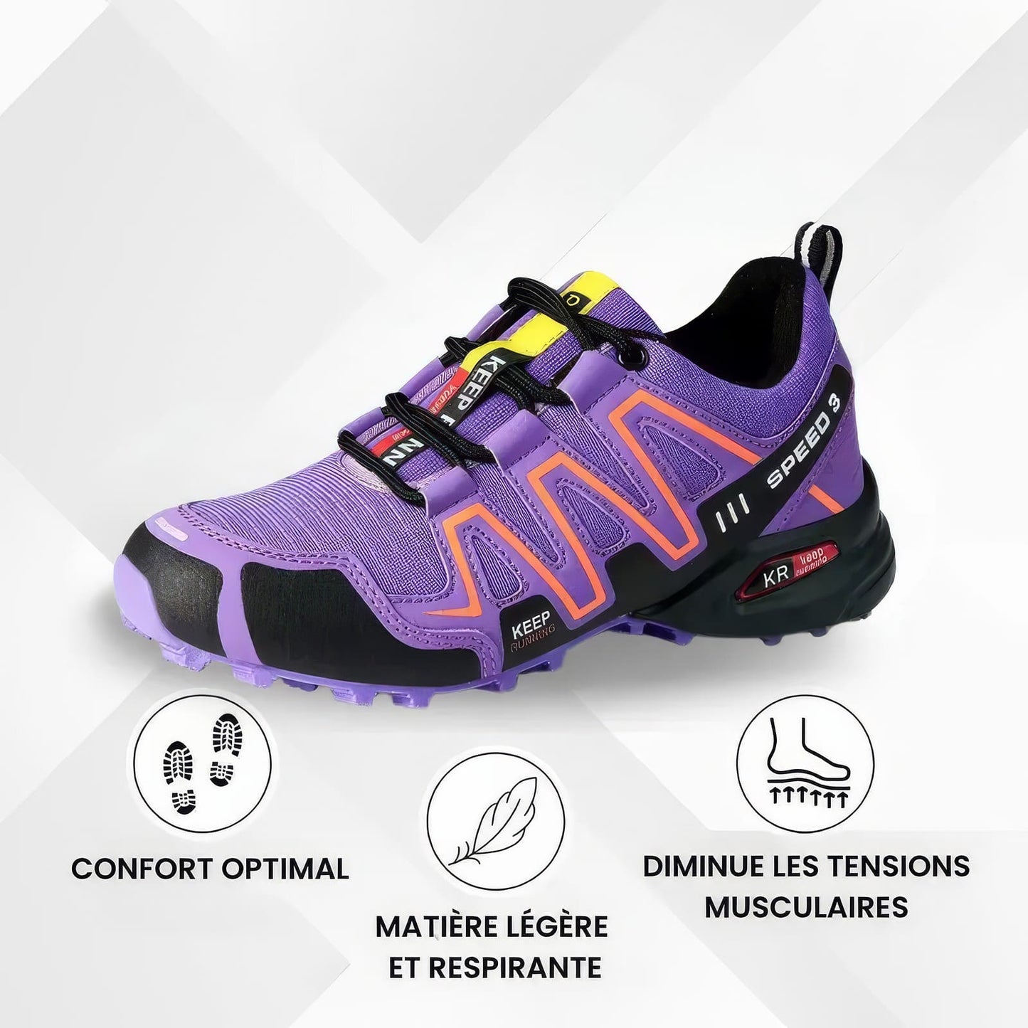 Chaussures de marche à confort orthopédique